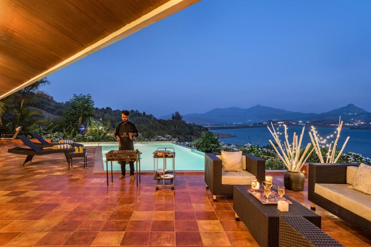 Saffronstays Shambhala Lakeside-Infinity Pool Villa In Pawna Malavli Exterior foto