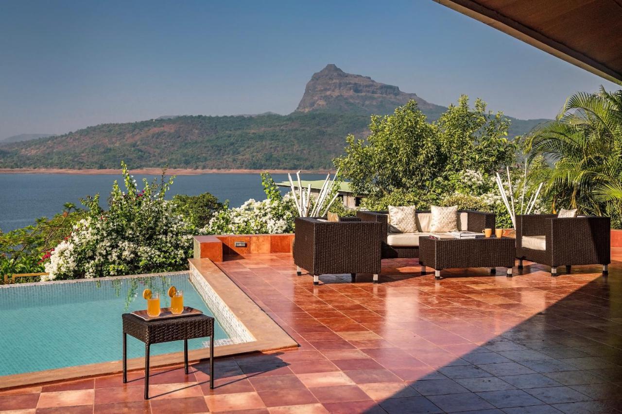 Saffronstays Shambhala Lakeside-Infinity Pool Villa In Pawna Malavli Exterior foto