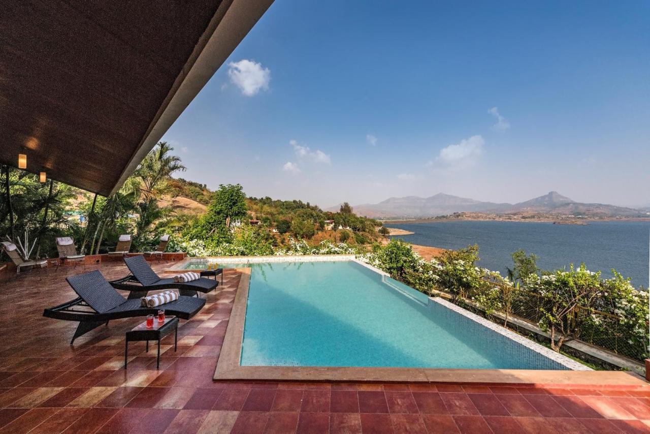 Saffronstays Shambhala Lakeside-Infinity Pool Villa In Pawna Malavli Exterior foto
